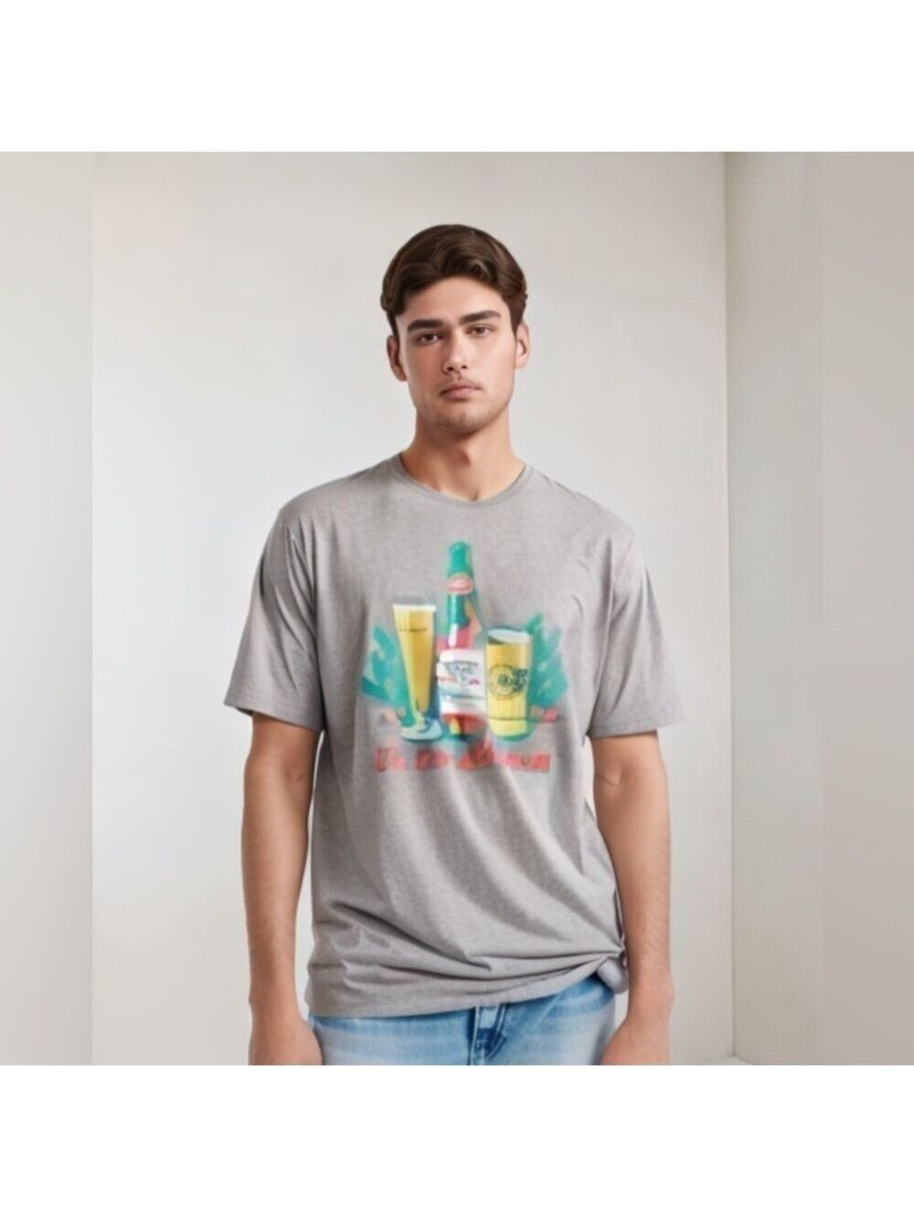 Budweiser Beer Unisex Holiday T-Shirt for Adults